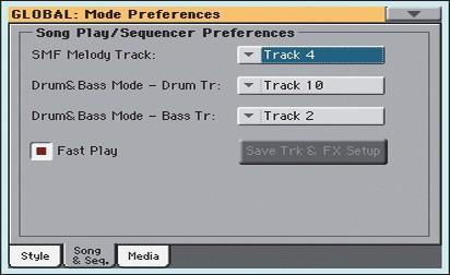 70 Song Play Odstranění melodické stopy ze standardního MIDI souboru nebo hlavního vokálu z MP3 souboru Jakmile jste hotovi, stiskem spínače ASSIGNABLE SWITCH 1 zrušte umlčení melodické stopy songu,