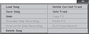Nahrávání nového songu (Standard MIDI File) 93 Uložení songu Spusťte příkaz Save song a otevře se okno Save Song.