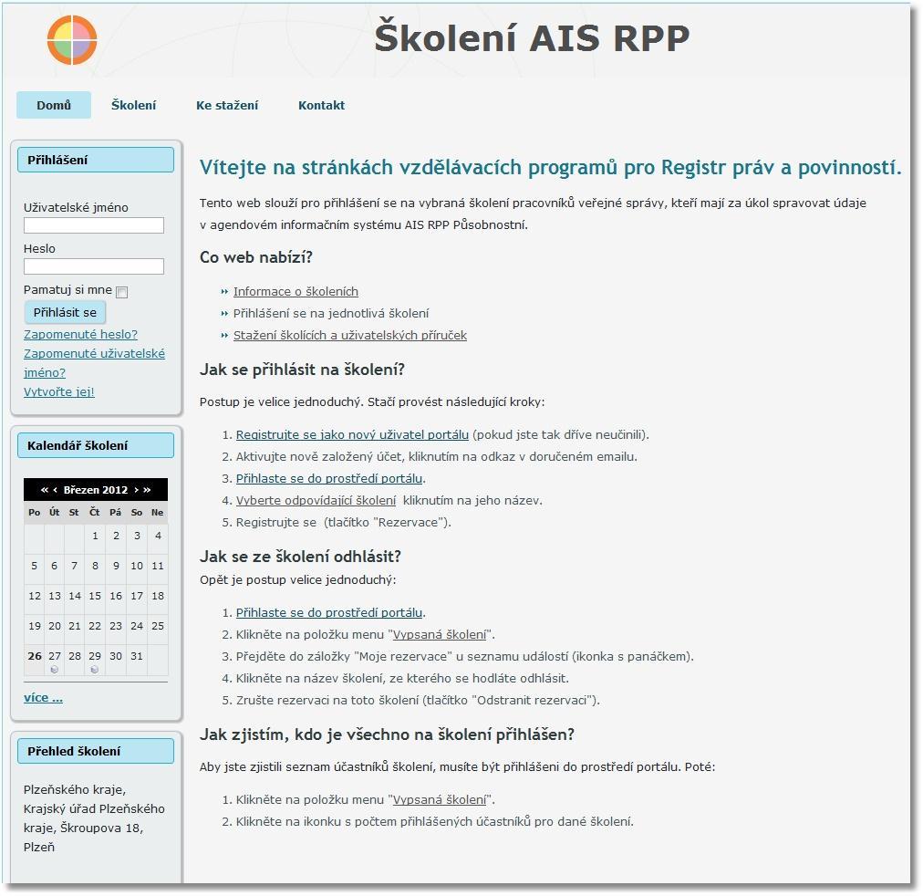 Portál http://skoleni-rpp.