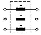 L3 N PE SKY3FSM40-400-8kHz SKY3FSM110-400 M22 Průběh symetrického napětí : průběh