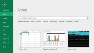 Začněte tvořit Začněte s prázdným sešitem a hned se můžete pustit do práce. Nebo si ušetřete spoustu času výběrem a úpravou šablony, která se podobá tomu, co potřebujete.
