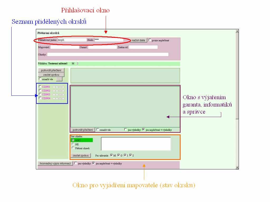 2. Pro mapovatele Mapovatel je ten, kdo má přidělen okrsek. Mapovatel se přihlašuje stejně jako do aplikace Wanas (viz obrázek 1).