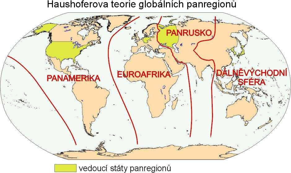 15 Obr. 1 Haushoferovy panregiony 2.2.2 Anglosaská škola Jak jsme již uvedli, anglosaská geopolitika věnovala pozornost hlavně otázce celosvětové mocenské rovnováhy. Záhy přišla s tzv.