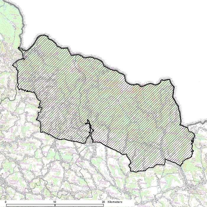 Obr. 5. Situační zákres evropsky významné lokality Krkonoše (zdroj: AOPK ČR).
