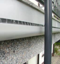 GUTJAHR Ukončovací profily pro balkóny a terasy. Optimální svod vody z povrchu balkónů a teras. Kvalitní kompletní řešení z hliníku. Máme vše, co potřebujete: Inteligentní systém komponentů.