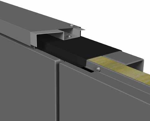 6.7 Atika s podkladovou konstrukcí/ stavbou Postup montáže:. Instalace nosného prvku atiky k podkladové konstrukci pomocí šroubů skrz vnitřní oplechování.