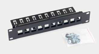 10 PŘÍSLUŠENSTVÍ Příslušenství RAB-PP-X03-C1, RAC-PP-X03-C1 10 modulární patch panel pro max.