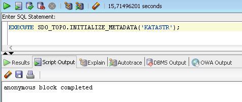 Obrázek 7.22: Inicializace topologických metadat 7.10.