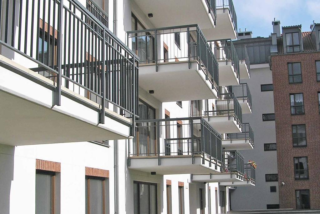 Egcobox konzolové balkóny Konzolové balkóny Volně vyloženými balkony (prostá konzola) získávají stavby určitou lehkost.