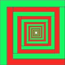 2. Spirals of squares Figure: spirals growing the square 5/4 from the square 4/4 3.