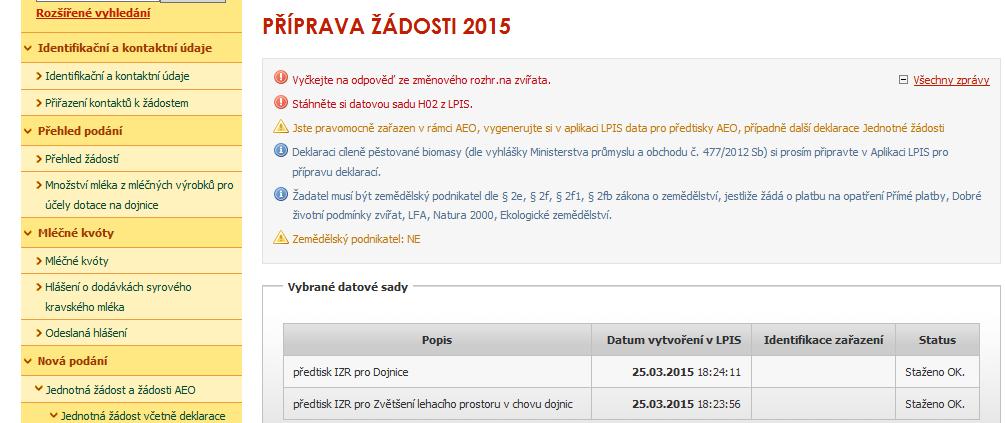 Dobré životní podmínky zvířat příprava žádosti - dojnice Podopatření zaměřené na chov dojnic o