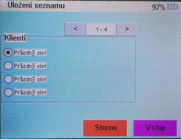 návrat v menu o krok zpět * Vstup uložte vybraný patogen, vzdálenost a čas působení do seznamu Postupním nastavováním uvedeným výše si vytvořte vlastní seznam patogenů viz.