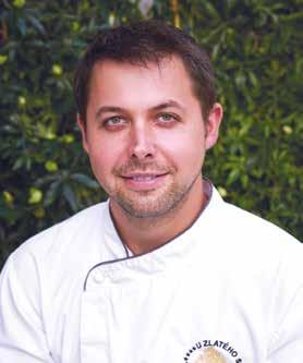 Jiří Eberl Executive chef Hotel U Zlatého Stromu je díky své atraktivní lokalitě místem, které navštěvují lidé ze všech koutů světa.