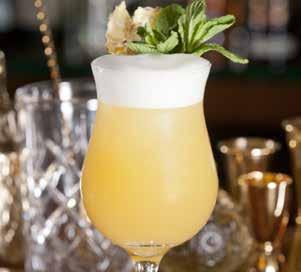 Morgan white, Strawberry purée, Lemon juice Goslings Black