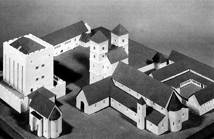 PrÛzkumY památek XII - 2/2005 Obr. 24: Xanten, model falce arcibiskupů zkolína nad Rýnem, konec 10. 11. století (převzato zkatalogu: Das Reich der Salier, 1992, o. c. v pozn. 196).