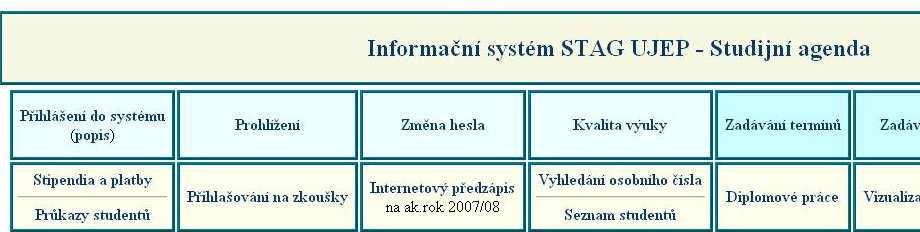 Pomůcka pro studenty kombinovaného studia: Studenti v kombinované formě studia mohou použít i pomůcku pro sestavení rozvrhu. (Má pouze pomocný charakter rozhodující jsou informace v systému STAG).