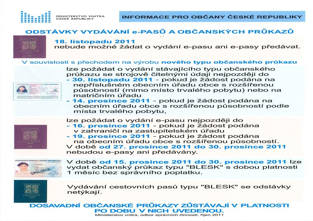 Upozornění - odvoz fekálií v době vánočních svátků V prosinci bude poslední odvoz fekálií v úterý 20.12.2011. Od 21.12.2011 do 2.1.2012 se vyvážet nebude.