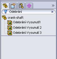 Klepnutím na šipku dolů v sestavě vyberte další parametry, jako je nastavení grafické plochy, pro zobrazení položek