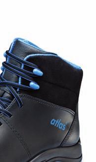 EN / Alu-tec aluminium toe cap, carbon coated tip protection, aktiv-x lining, 3D cushioning system, MPU Light sole technology. Material: waterproof leather.