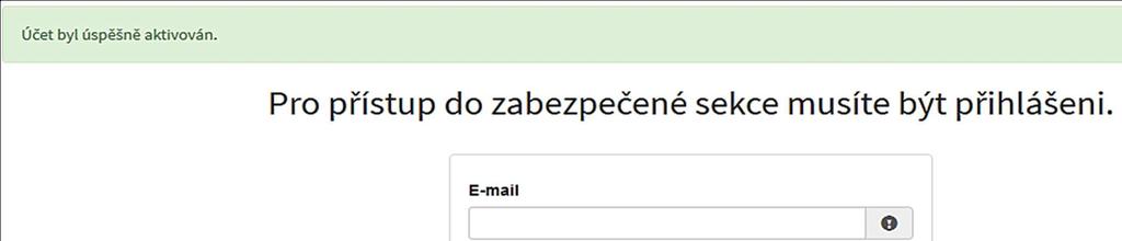 3 Přihlášení do uživatelského účtu Pro práci na webovém portálu RISPF, je nutné se po registraci a aktivaci účtu ještě přihlásit.