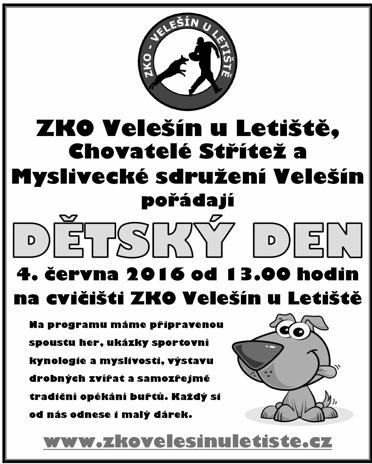 èervna v klubíèku spoleènì oslavíme Den dìtí, budou pøipravena rùzná stanovitì, tvoøení, lumpaèení a drobná odmìna. Poslední støedu v mìsíci, tedy 29.