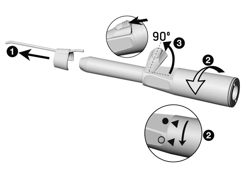 Demontáž přímého násadce S-11 L G, S-11, S-15 Stahněte trubku chladicího média.