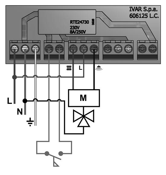 10) Schéma zapojení a technické parametry elektronické desky: Elektronická deska se používá k: přijímá digitální signál z průtokového snímače pro prioritu ohřevu TV (spínač průtoku) aktivuje přívod