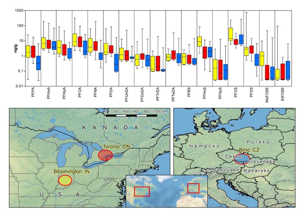 Výsledky této studie jsou prezentovány v mapě č. 39. Mapa č.