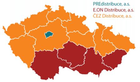 Ceny za distribuci jsou dané cenovými rozhodnutími Energetického regulačního úřadu a to vždy na období od 1.1. do 31.12.