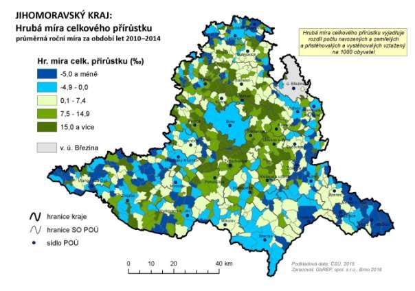 Obr. 26: Hrubá míra celkového přírůstku v obcích Jihomoravského kraje za období let 21 214 Pramen: Český statistický úřad, 215 Klíčovým aspektem pro rozvoj lidských zdrojů je vzdělanost, kterou lze