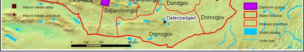 Cílem projektu bylo sestavení geologické mapy a mapy geochemických anomálií v oblasti východního Mongolského Altaje v měřítku 1 : 50 000 s důrazem na ložiskovou problematiku území.