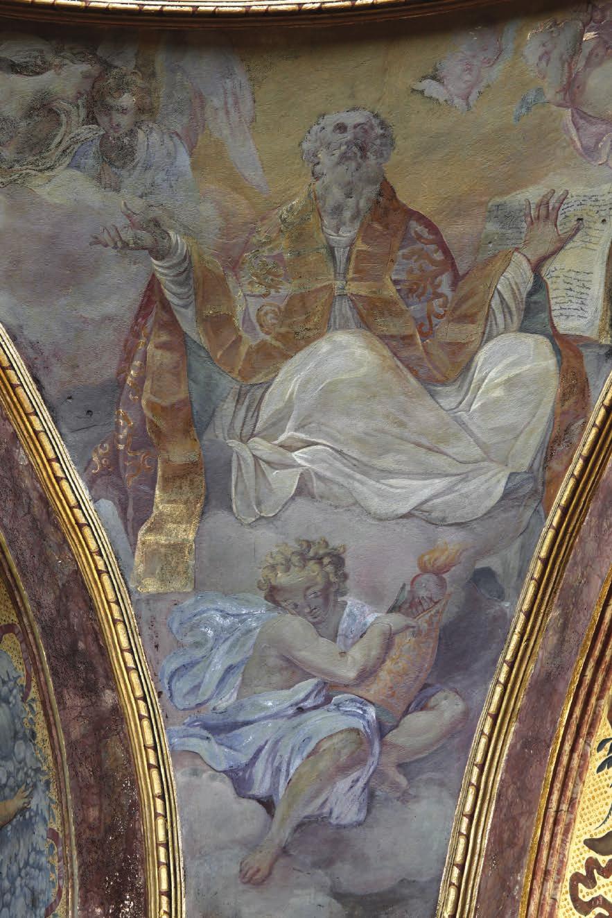 6 Innocenzo Monti, Sv. Augustin, nástěnná malba, před 1709.