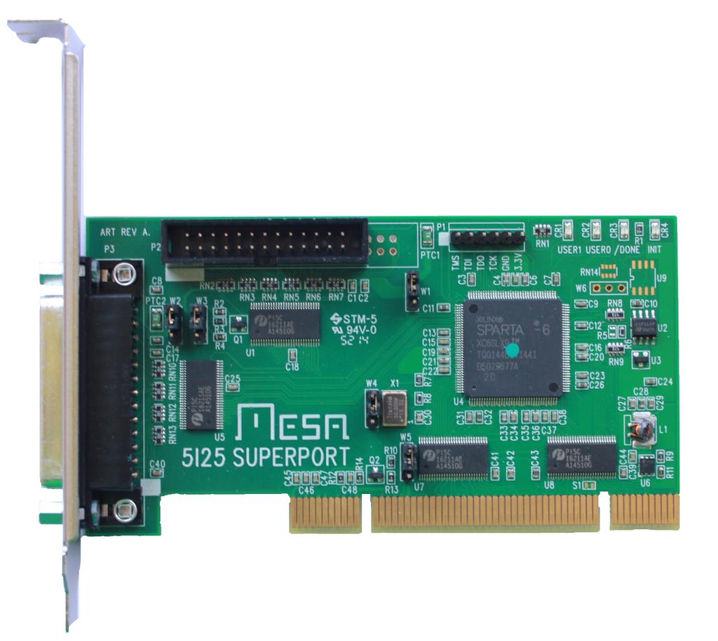 ... 2.3. Řízení krokových motorů Obrázek 2.6: Univerzální karta Mesa 5i25 2.3.3 Kombinovaná karta Mesa 7i76 Jedná se o tzv. daughtercard pro FPGA kartu 5i25.