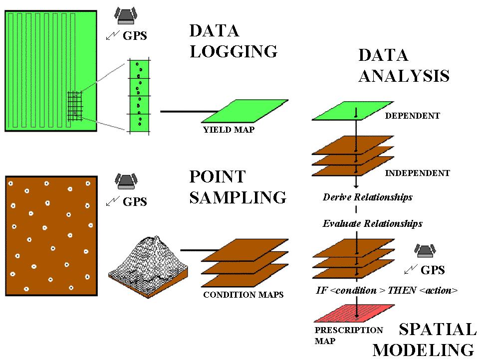 2 SOUČASNÝ STAV ŘEŠENÉ PROBLEMATIKY 2.1 Úvod do problematiky precizního zemědělství Zavedením nových technologií, především satelitní navigace GPS a technologie variabilní aplikace koncem 80.