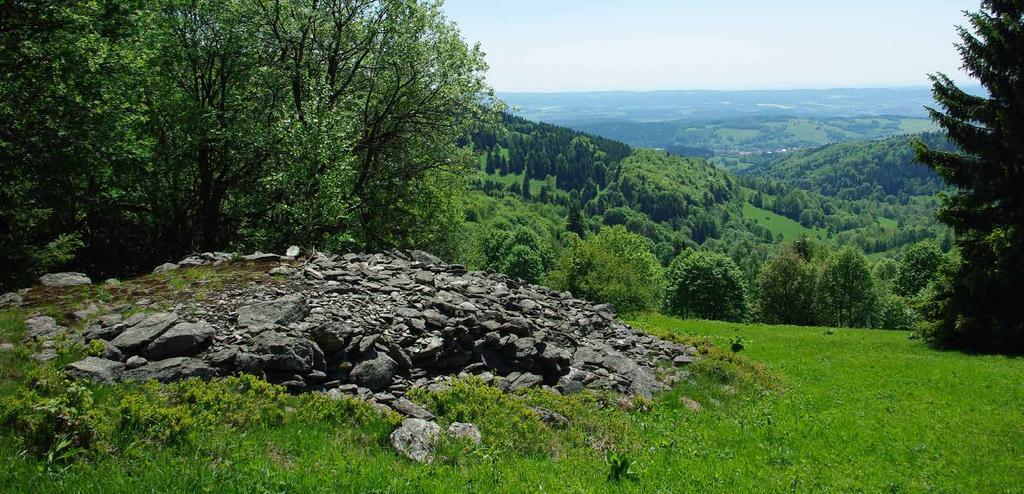 KAMENNÉ SNOSY A ZÍDKY Kamenné zídky, snosy, haldy, kupy, kamenice, terasy, místně označované též jako hrobky, nejsou pouze neživou připomínkou úporného lopocení předků, ale mají svůj nesporný