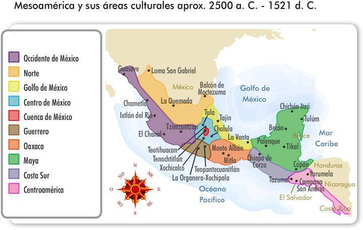 Mexiku, krajinou pouštního charakteru na severu, zatímco Yucatanský poloostrov a ostatní mayské oblasti pokrývají tropické lesy.