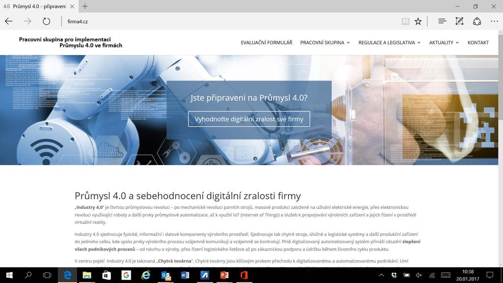 EVALUAČNÍ MODEL PRO HODNOCENÍ DIGITÁLNÍ ZRALOSTI FIREM PRŮMYSL