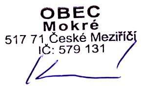 Obec Mokré IČO: 00579131 OBEC MOKRÉ - ZÁVĚREČNÝ ÚČET ZA ROK 2015 (v Kč) Finanční kontrola dle zákona č. 320/2001 Sb., zákona č. 563/1991 Sb., v platném znění Fenix 7.70.