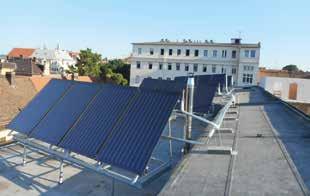 NÁZEV AKCE: INSTALACE SOLÁRNĚ-TERMICKÝCH KOLEKTORŮ PRO OHŘEV TEPLÉ VODY, ADMINISTRATIVNÍ A ŠKOLICÍ CENTRUM KRÚ JMK, CEJL 73, BRNO Stručná charakteristika: Instalace solárně-termických kolektorů pro