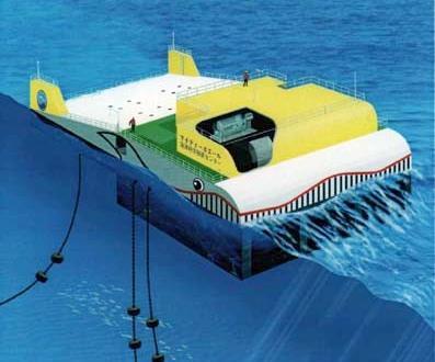 4. PŘÍBOJOVÉ ELEKTRÁRNY Využívají mořského vlnobití nebo příboj. Energie vln se přenáší na plovák, který se pohybuje nahoru a dolů a tento pohyb se přenáší na generátor.