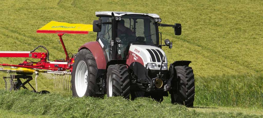 Komfortní ovládání Pro ovládání dostačuje jeden jednočinný hydraulický přípoj.