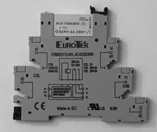 zátěži Doba překlopení / návratu: 7/15 ms (nejhorší hodnoty) Zkušební napětí: kontakt vinutí 4,5 kv AC kontakt kontakt 1 kv AC Teplota okolí: - 40 až + 55 C (AC) Počet kontaktů: Spínané napětí: