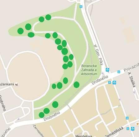 Obr. 3: Arboretum Mendelovy