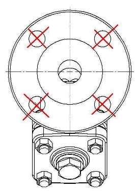 Závislost maximálního tlaku na teplotě média Použitý typ filtru musí být vždy určen projektantem s ohledem na použité teplonosné médium a provozní podmínky!