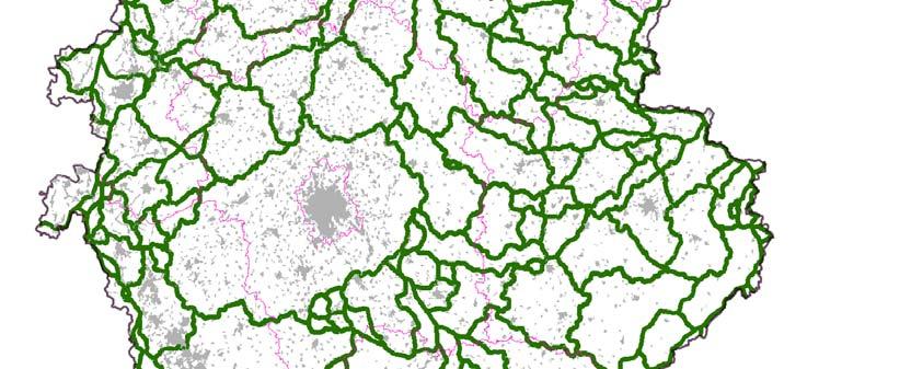 Obrázek 4: Mapa dálkových migračních koridorů