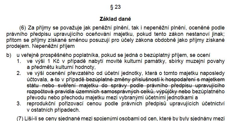 Daň z příjmů u příspěvkových organizací - aktuálně Návrh zákona, kterým se mění