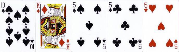 mezi tyto hráče dělí. Pár Pair: Dvě karty stejné hodnoty, hráč s vyšším párem vyhrává.