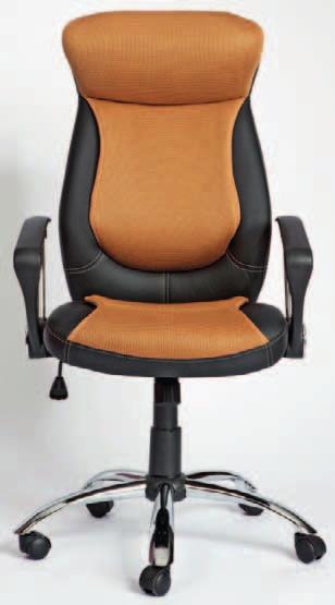 Kancelář Stampa barva jasan Coimbra/bílá barva Otočná židle Laura potah Mesh, černá/grafit, tyrkysová nebo hnědá barva,
