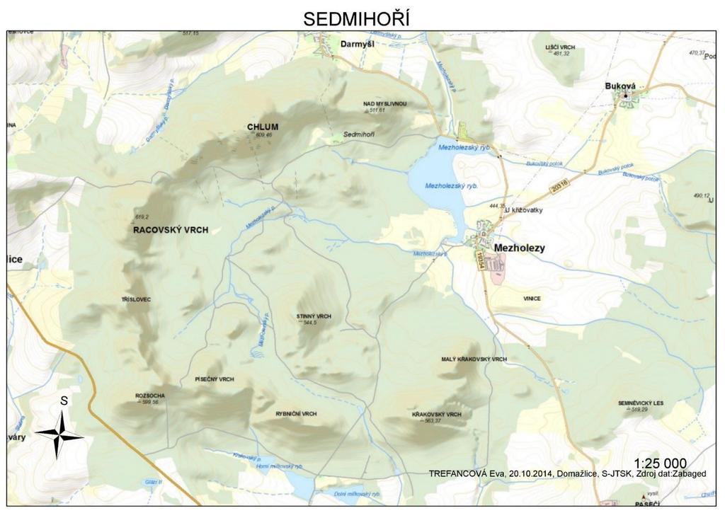 Mapa 2: Zájmové