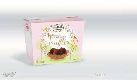 T8442 Truffles nature čokoládový bonbón Hmotnost